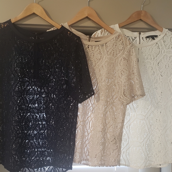 Banana Republic lace tee Size L - Picture 4 of 4